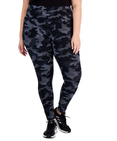 Plus Size High-Rise Full-Length Leggings Deep Black $9.02 Pants