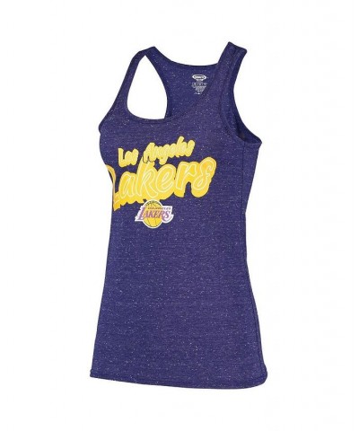 Women's Gold Purple Los Angeles Lakers Racerback Tank Top and Pants Sleep Set Gold-Tone, Purple $33.60 Pajama