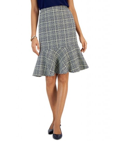 Petite Tweed Flounce Skirt Pale Yellow Multi $23.53 Skirts