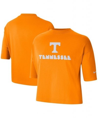 Women's Tennessee Orange Tennessee Volunteers Crop Performance T-shirt Tennessee Orange $25.64 Tops