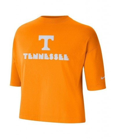 Women's Tennessee Orange Tennessee Volunteers Crop Performance T-shirt Tennessee Orange $25.64 Tops