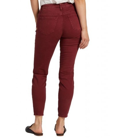 Women's Cecilia Mid Rise Skinny Pants Red $36.96 Jeans