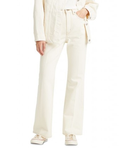 Women's 70s Movin' On Cotton High-Rise Flare Jeans 77 Sunny Cream $38.49 Jeans