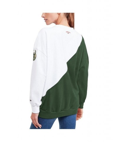 Women's Hunter Green White Milwaukee Bucks Ariel Pullover Sweatshirt Hunter Green, White $45.04 Sweatshirts