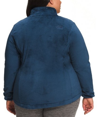 Plus Size Osito Fleece Zip-Front Jacket Blue $33.00 Jackets