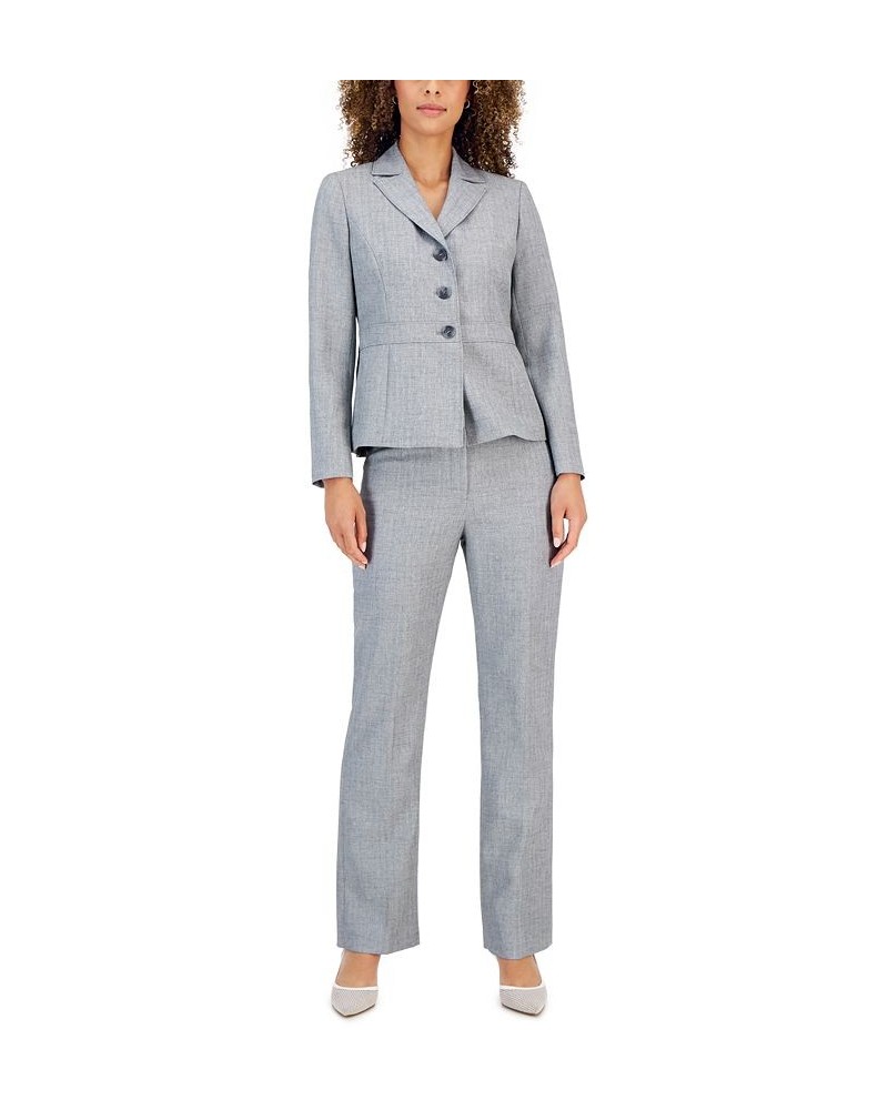 Three-Button Seamed Jacket & Kate Pants Regular and Petite Sizes Heather Grey $43.40 Pants