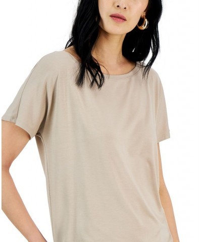 Women's Dolman-Sleeve Top Tan/Beige $21.88 Tops