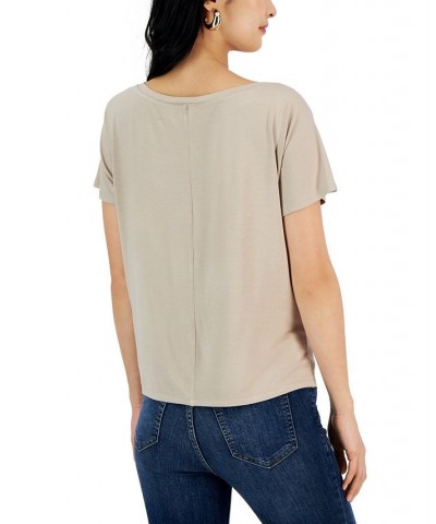 Women's Dolman-Sleeve Top Tan/Beige $21.88 Tops