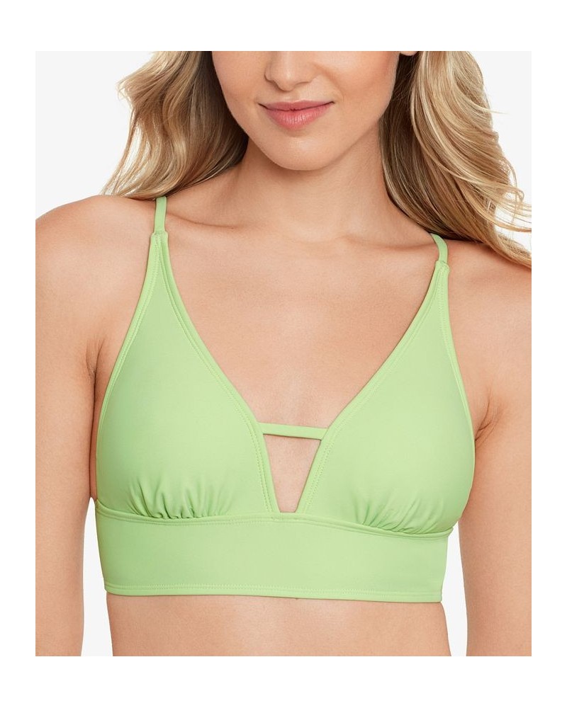 Salt+ Cove Juniors' Front-Tab Midkini Top & Bottoms Green $19.59 Swimsuits