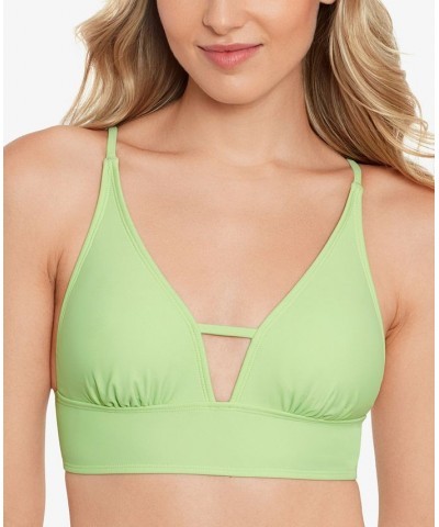 Salt+ Cove Juniors' Front-Tab Midkini Top & Bottoms Green $19.59 Swimsuits